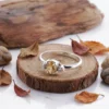 cincin perhiasan wanita batu citrine natural
