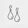 Anting Sterling Silver 925 Simple Plain