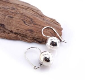 Kait Dangle Hook presisi pada anting wanita perak asli 925 Marbilla