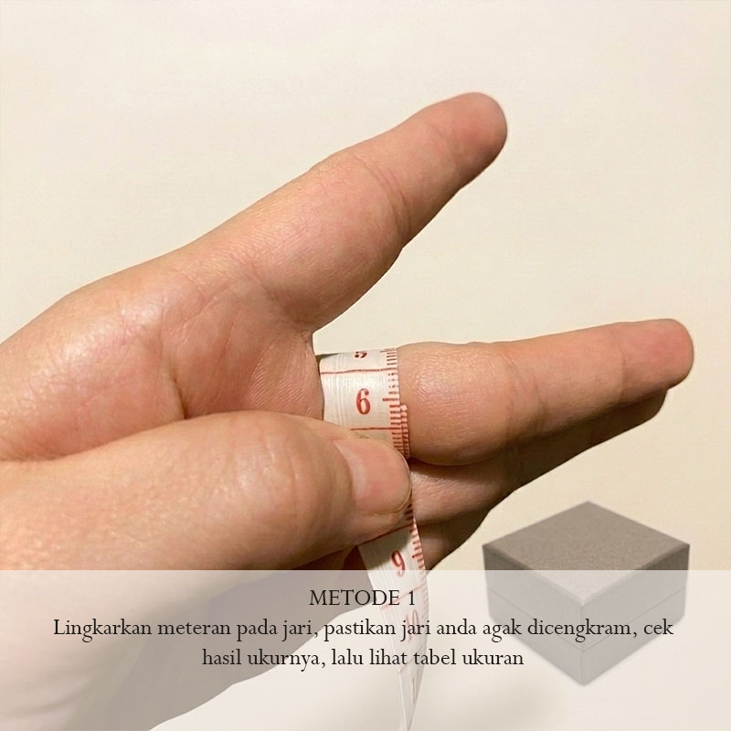 cara ukur cincin dengan meteran kain