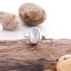 cincin perak 925 asli wanita biduri bulan moonstone runawulan